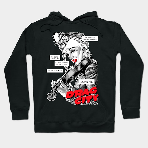 The Violinist Hoodie by DragCityComics